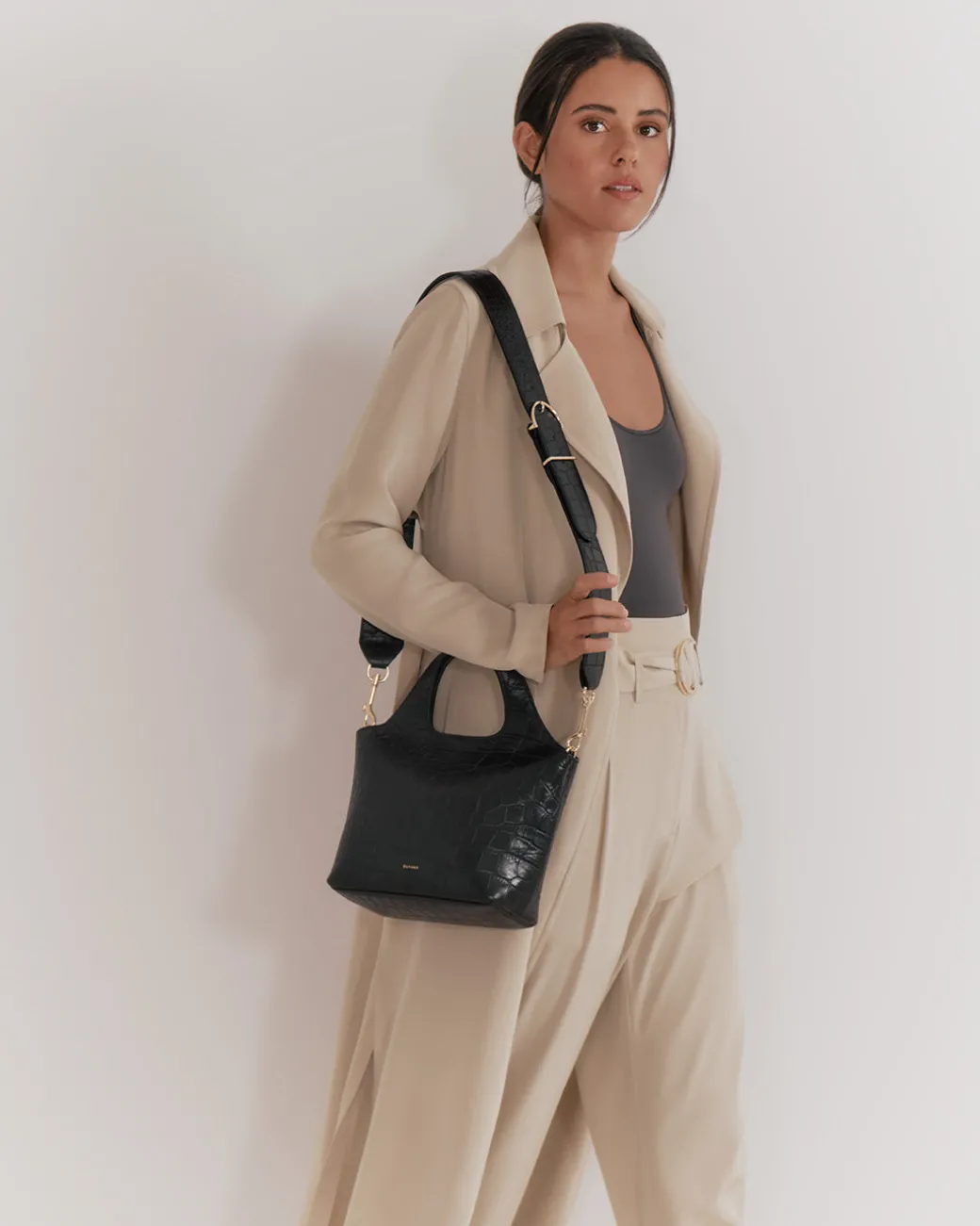 Cuyana Adjustable Wide Strap (Croco)* Straps | Straps