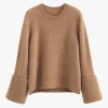Cuyana Alpaca Wool Rolled Cuff Sweater* Clothing