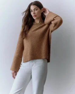 Cuyana Alpaca Wool Rolled Cuff Sweater* Clothing