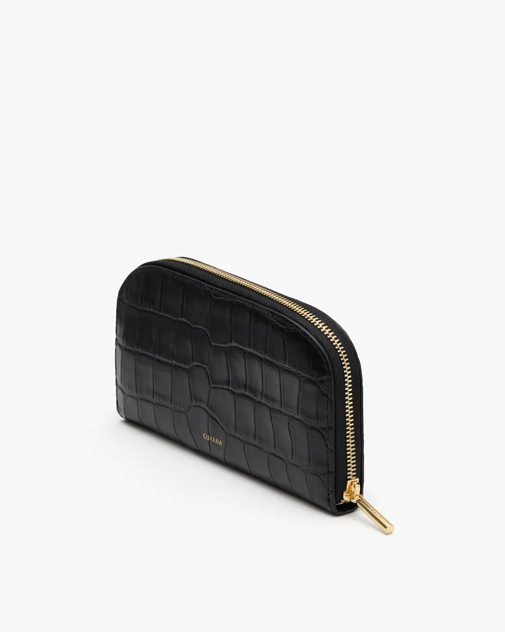 Cuyana Curved Zip Wallet (Croco)* Wallets | Small Leather Goods