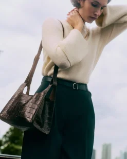 Cuyana Double Loop Bag (Croco)* Mini Totes And Crossbodies | Bags
