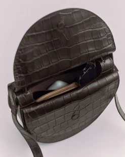 Cuyana Double Moon Saddle Bag (Croco)* Mini Totes And Crossbodies | Bags