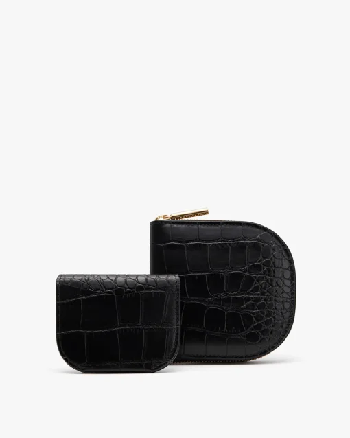 Cuyana Duo Small Zip Wallet (Croco)* Wallets | Small Leather Goods