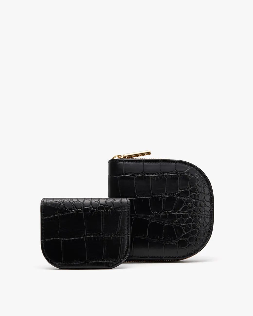 Cuyana Duo Small Zip Wallet (Croco)* Wallets | Small Leather Goods