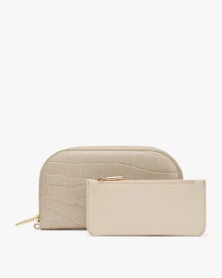 Cuyana Duo Zip Wallet (Croco)* Wallets | Small Leather Goods