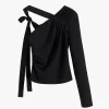 Cuyana French Terry Draped Front Top* Clothing