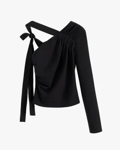Cuyana French Terry Draped Front Top* Clothing