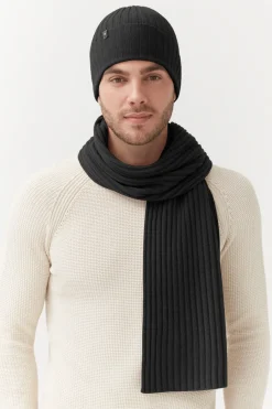 Cuyana Mens Wool Cashmere Ribbed Beanie* Accessories