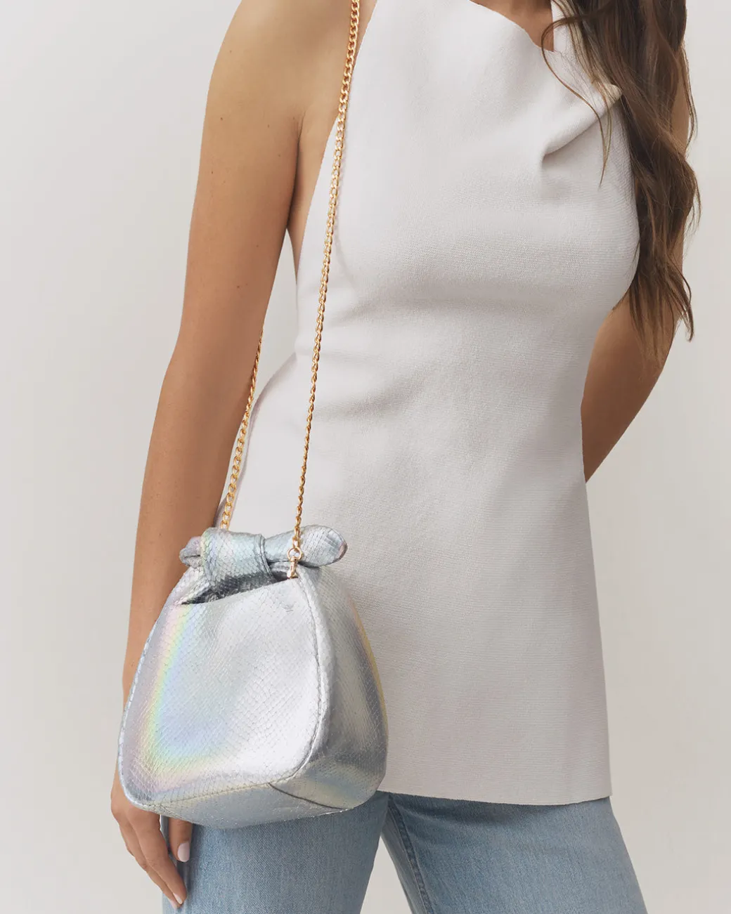 Cuyana Mini Bow Bag (Snake)* Occasion Bags | Bags