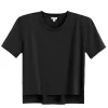 Cuyana Padded Shoulder Cropped Tee* Clothing