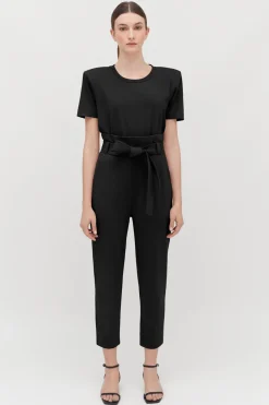 Cuyana Padded Shoulder Cropped Tee* Clothing