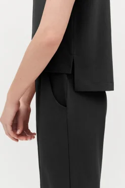 Cuyana Padded Shoulder Cropped Tee* Clothing