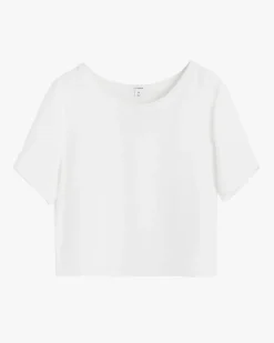 Cuyana Silk Cropped Crewneck Tee* Clothing