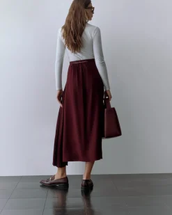 Cuyana Silk Pleated Side Skirt* Clothing