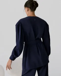 Cuyana Silk Puff Sleeve Wrap* Clothing