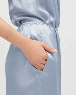Cuyana Washable Charmeuse Cropped Wide-Leg Pant* Clothing